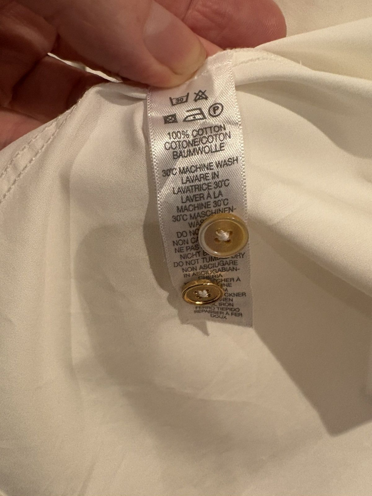 Paul Smith Paul Smith Men’s Tux Shirt, Sz 15, White, Cuff, Italy Size US S / EU 44-46 / 1 - 6 Thumbnail