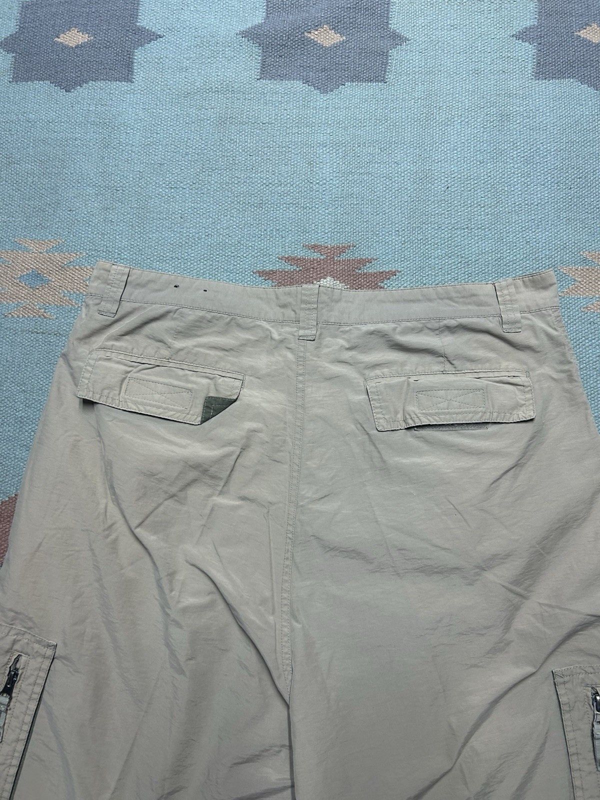 Vintage Emergency Exit cargo shorts cotton nylon khaki tan hiking 36 Size US 36 / EU 52 - 8 Thumbnail