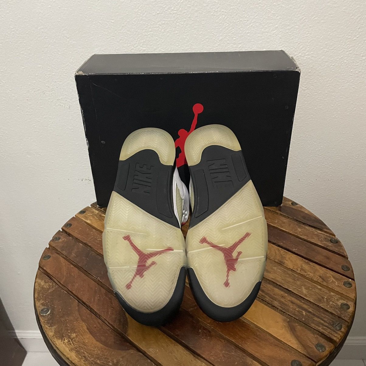 Jordan Brand × Nike Nike Air Jordan 5 Retro Fire Red Silver Tongue Mens Size 11 Size US 11 / EU 44 - 7 Thumbnail
