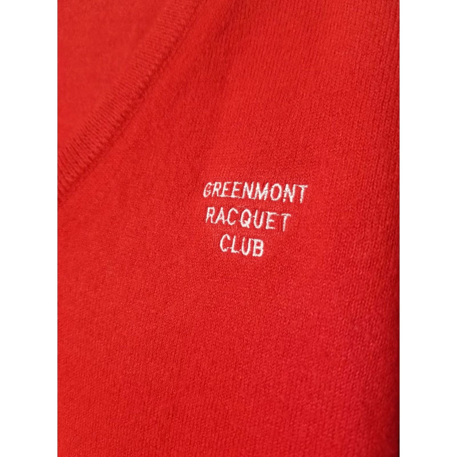 Wilson VINTAGE Wilson Staff Mens S Long Sleeve Sweater Red Greenmont Raquet Club 80s Shirt Mens Small Red Northwest? Size US S / EU 44-46 / 1 - 2 Thumbnail