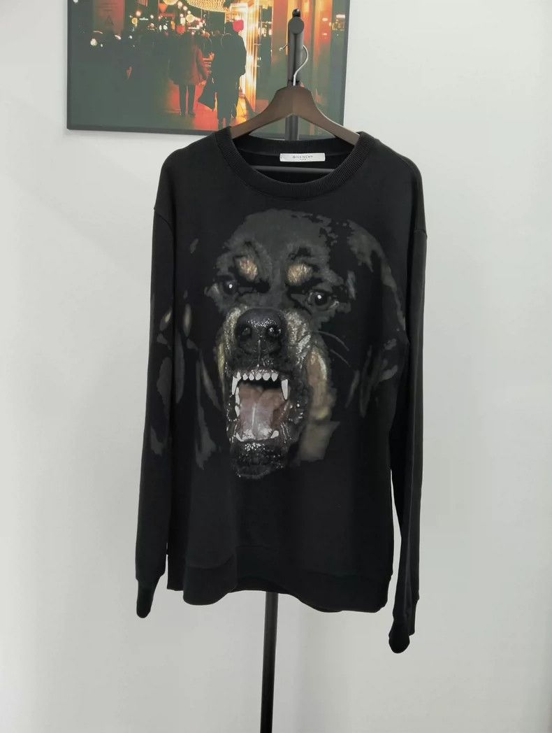 Givenchy Givenchy Classic black dog head hoodie XXL size Size US XL / EU 56 / 4 - 1 Thumbnail