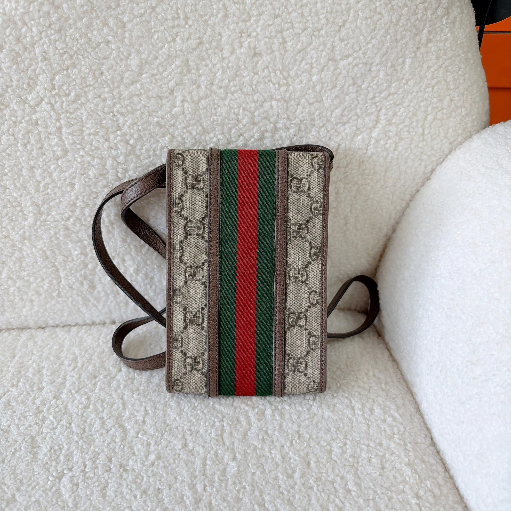 Gucci Gucci Ophidia GG Supreme Phone Crossbody Bag Size ONE SIZE - 2 Thumbnail