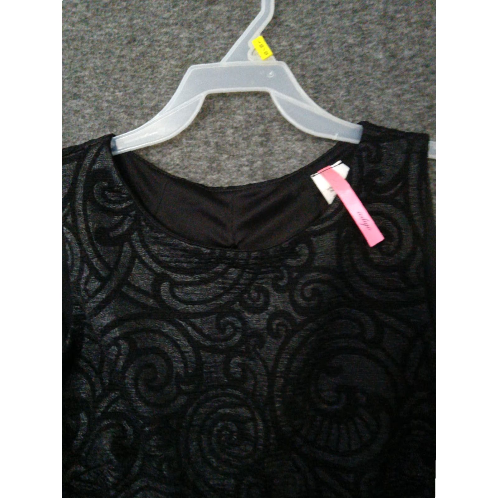 Vintage Codigo Paisley Black Sleeveless Back Tie Formal Crop Top S Size S / US 4 / IT 40 - 7 Thumbnail