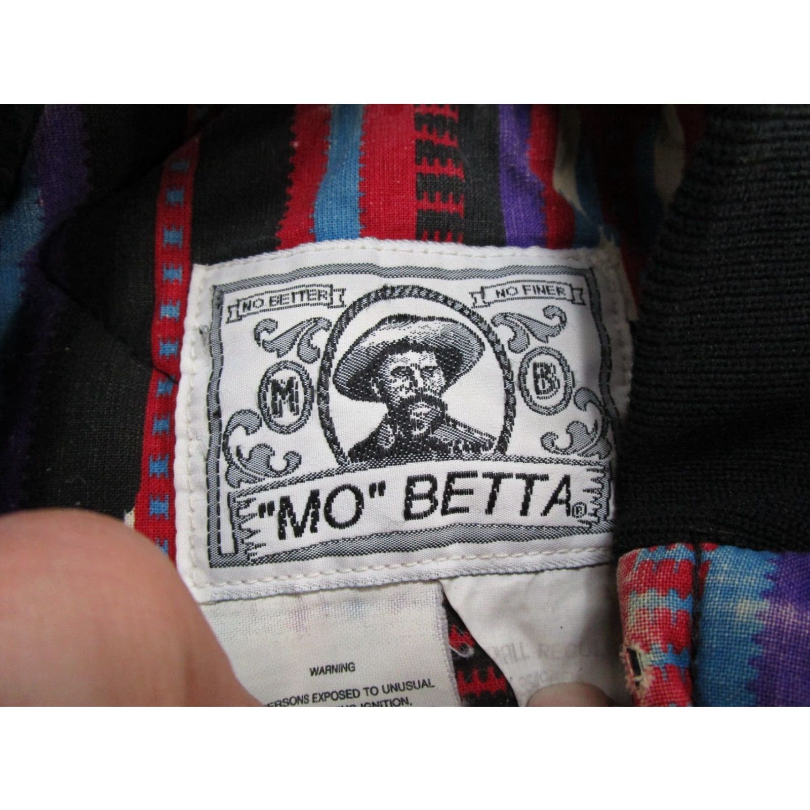 Vintage VINTAGE Mo Betta Jacket Mens S Black Southwestern Aztec Bomber 90s READ Size US S / EU 44-46 / 1 - 2 Thumbnail