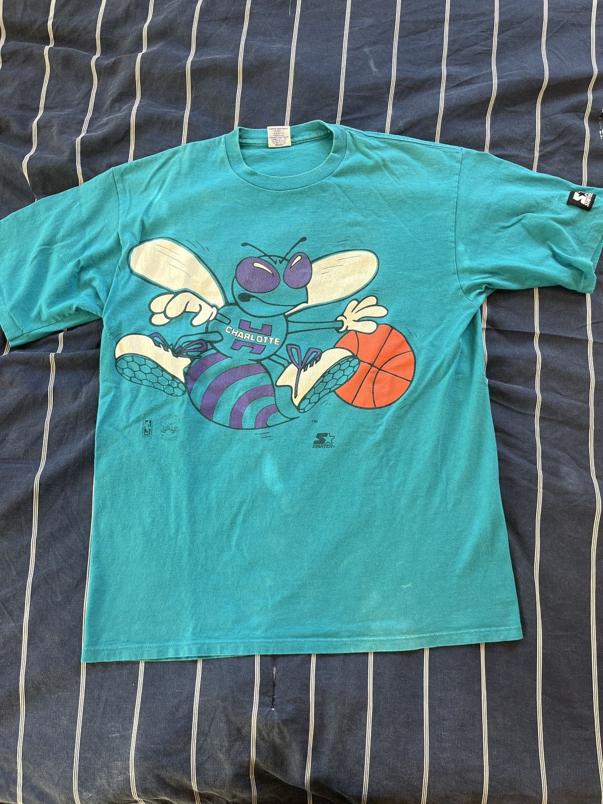Starter Vintage Starter Charlotte Hornets Shirt Size US L / EU 52-54 / 3 - 1 Thumbnail