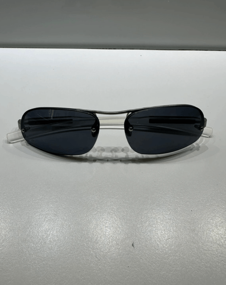 Prada × Vintage PRADA 2004 Sunglasses Rimless Sport Metal Frame Shield Size ONE SIZE - 2 Thumbnail