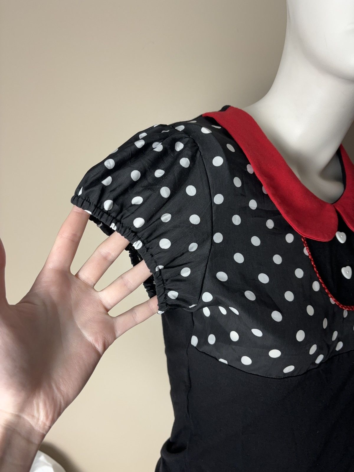 Vintage Vintage blouse t-shirt polka dot coquette style y2k Size S / US 4 / IT 40 - 3 Thumbnail