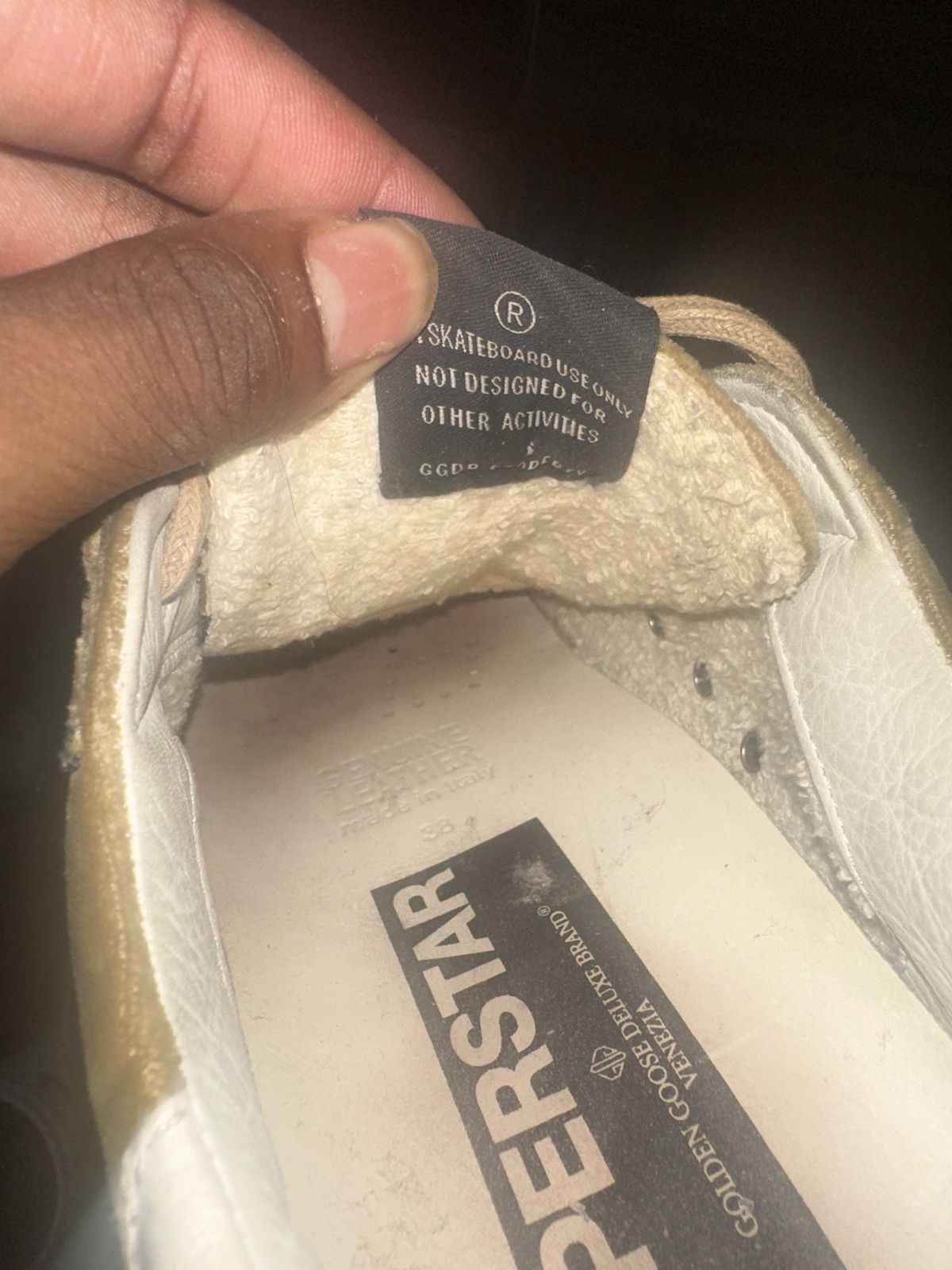 Golden Goose Golden Goose Deluxe Brand Gold Velvet Superstar Sneakes Size US 8.5 / IT 38.5 - 6 Thumbnail