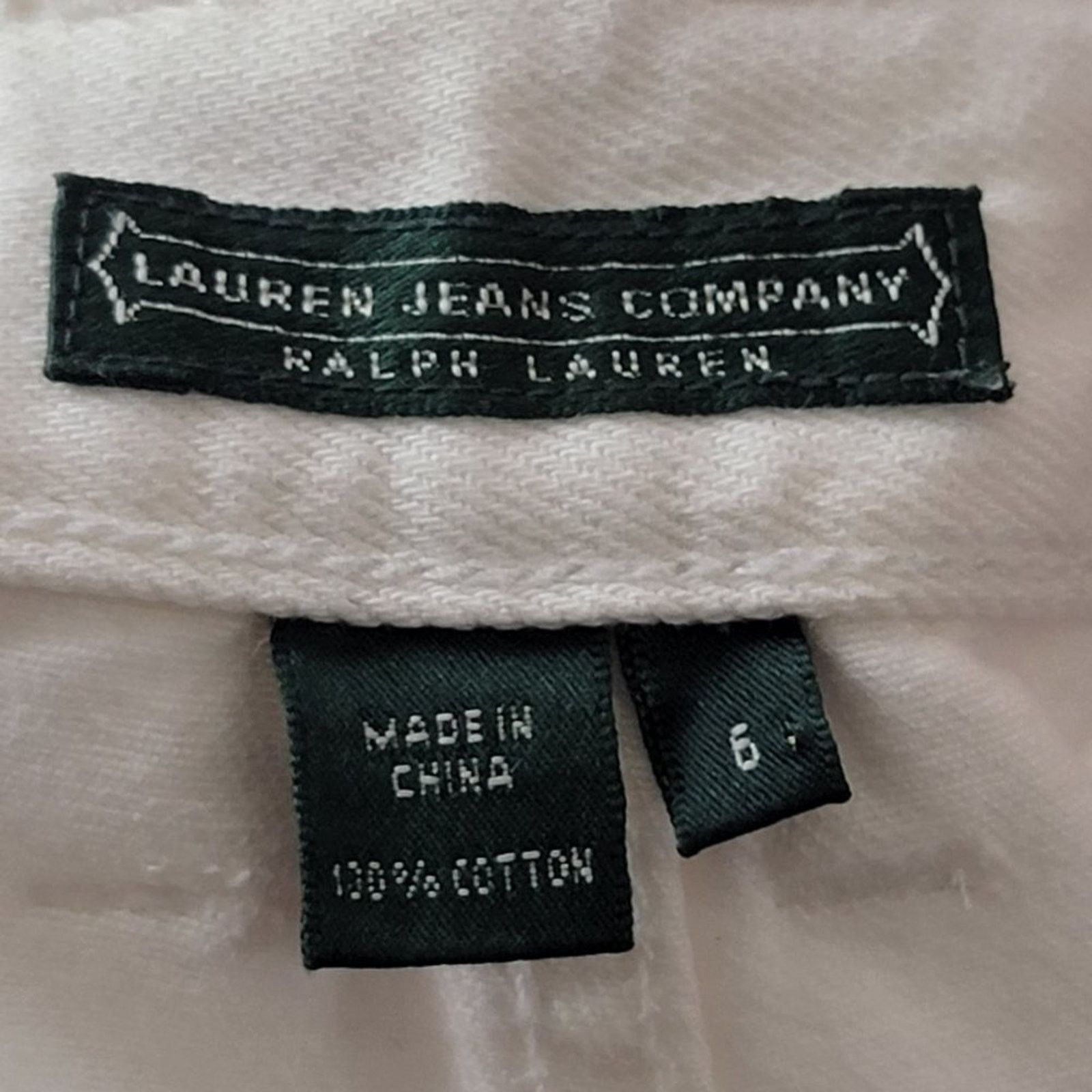Ralph Lauren Ralph Lauren White Super Wide Leg Jeans - 6 Size 29" - 7 Thumbnail