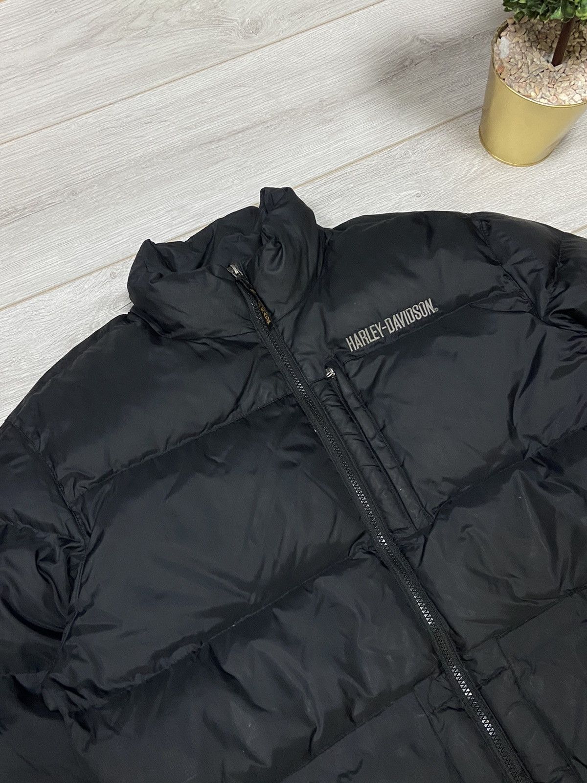 Harley Davidson Vintage skull ☠️ Harley Davidson Puffer Jacket Size US M / EU 48-50 / 2 - 4 Thumbnail