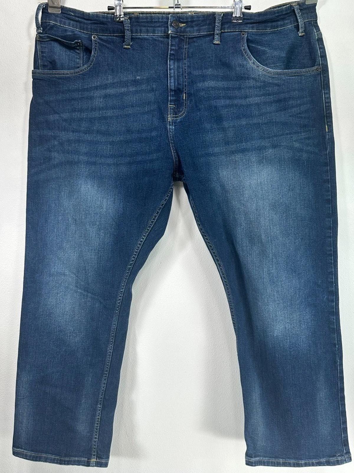 Vintage Foundry Foundry Men's 46/29 Blue Straight Stretch Big Denim Jeans Size US 44 / EU 60 - 1 Thumbnail