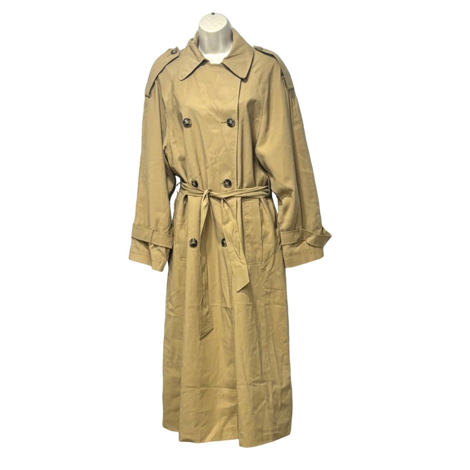 Topshop Topshop Women's Belted Trenchcoat in Taupe-Brown, Sz. 0 Size XXS / US 00 / IT 34 - 1 Thumbnail
