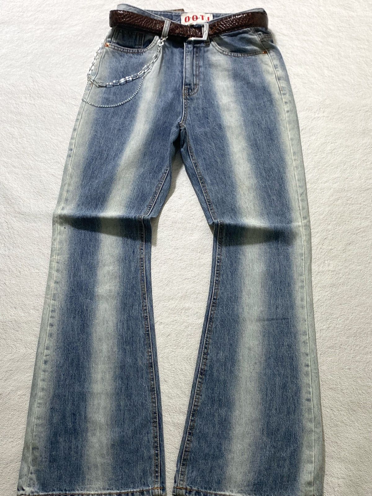 If Six Was Nine × Japanese Brand × Le Grande Bleu (L.G.B.) SICK💰 Flare Jeans ootj Size US 27 - 3 Thumbnail