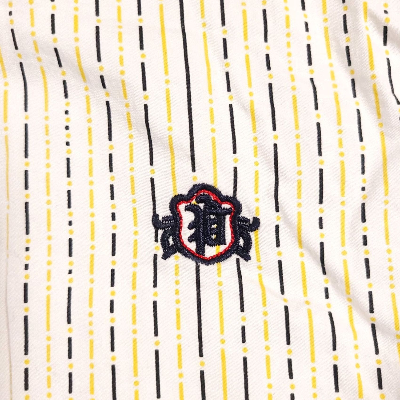Vintage VINTAGE Levi Gardin Button Down Shirt Men Large Yellow Black Vertical Stripe Long Sleeve Size US L / EU 52-54 / 3 - 4 Thumbnail