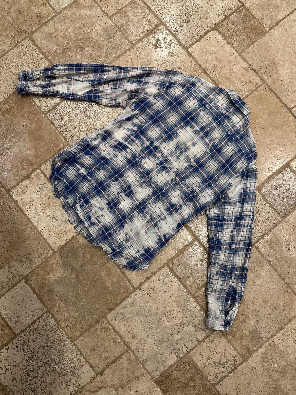 Saint Laurent Paris Saint Laurent x Hedi SS16 Surf Sound Bleach Shirt Flannel Size US L / EU 52-54 / 3 - 10 Thumbnail
