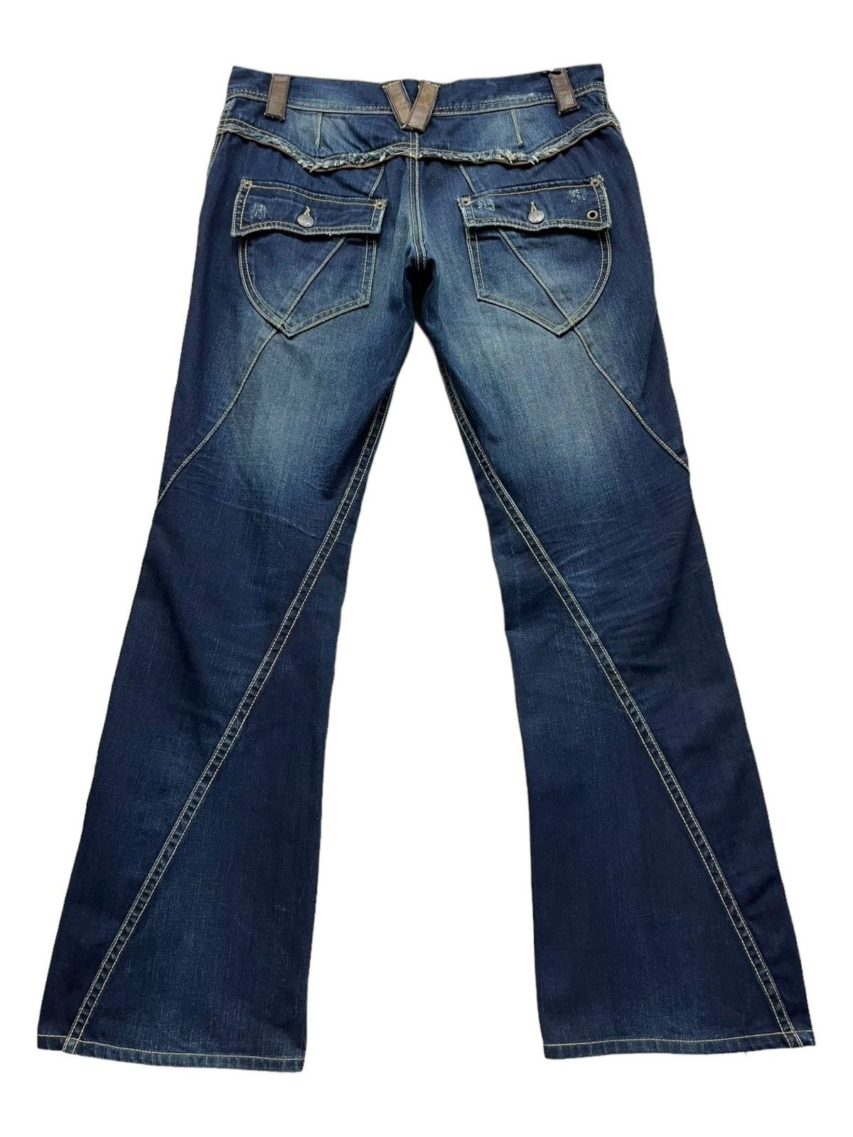 Michel Klein FYE🔥Vintage MICHEL KLEIN HOMME Designer Twisted Leg FLARE Size 30" / US 8 / IT 44 - 3 Thumbnail