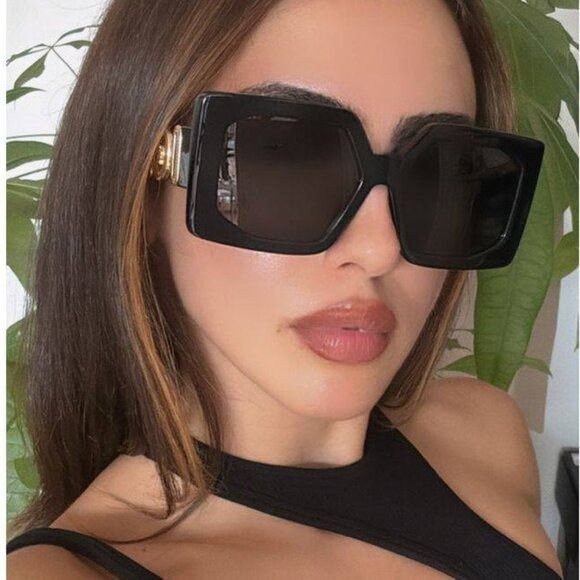 Versace Versace VE4478U 108/87 Sunglasses Havana Square Frame Size ONE SIZE - 3 Thumbnail