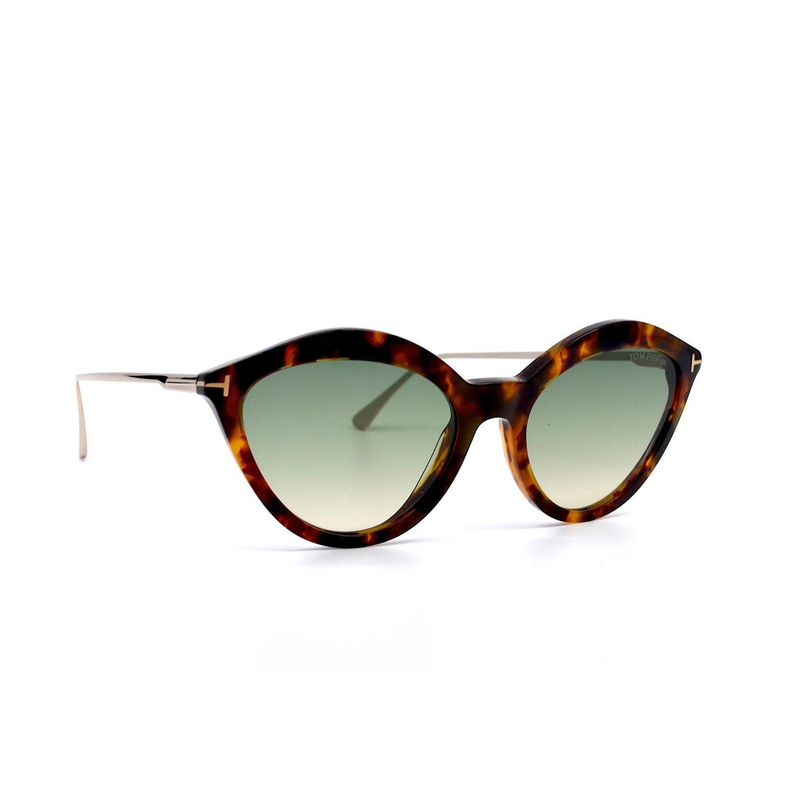 Tom Ford TOM FORD CHLOE TF663/S 55P HAVANA GREEN GRADIENT SUNGLASSES Size ONE SIZE - 2 Thumbnail