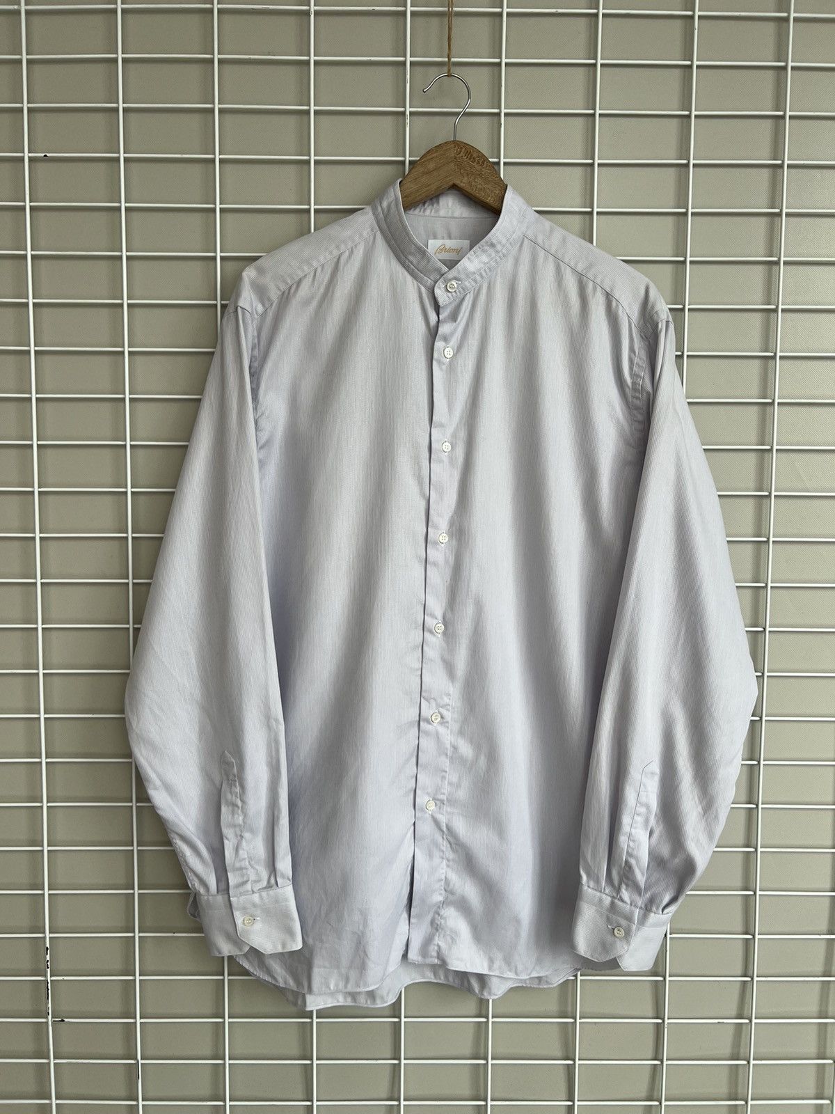 Brioni Vintage Waffle Button Up Shirt Mens Size 43/17 or M/L