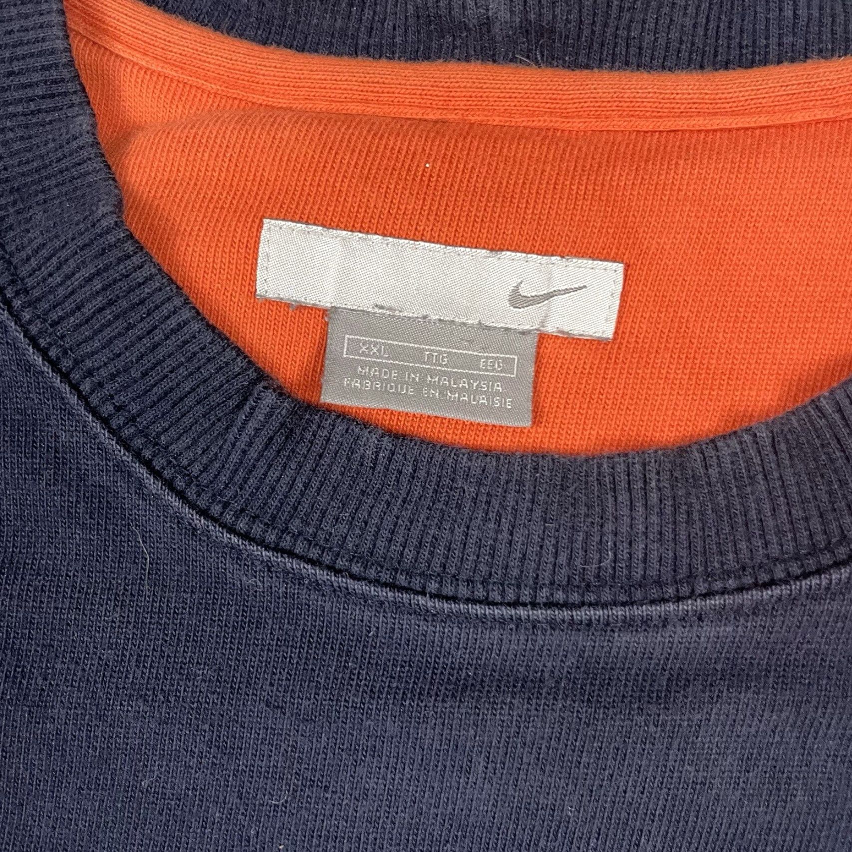 Nike VINTAGE Nike Sweatshirt Adult XXL Blue Crewneck Swoosh Embroidered Y2K Rare Vtg Size US XXL / EU 58 / 5 - 4 Thumbnail
