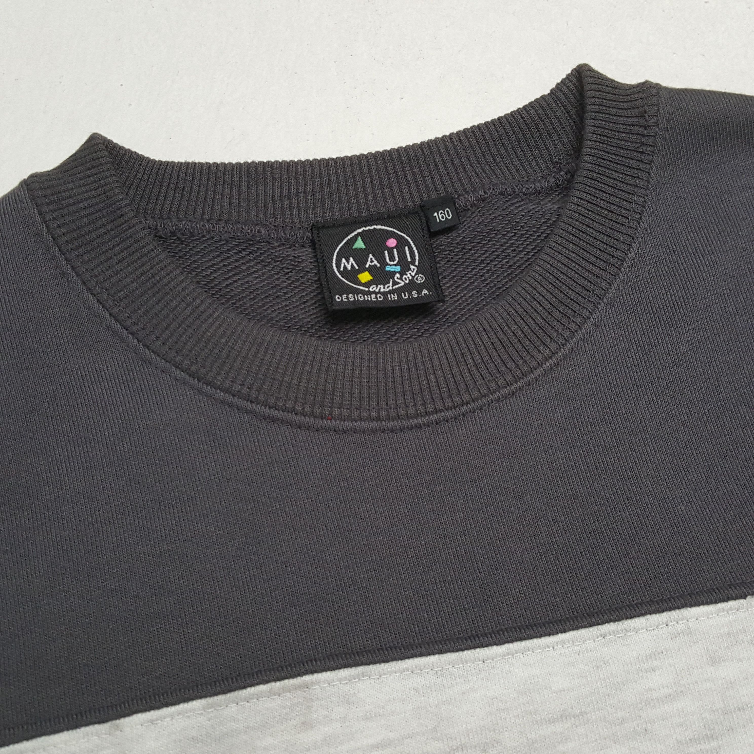 Maui and Sons × Vintage MAUI AND SONS Surfing Style Nice Design Sweatshirt Size US S / EU 44-46 / 1 - 9 Thumbnail
