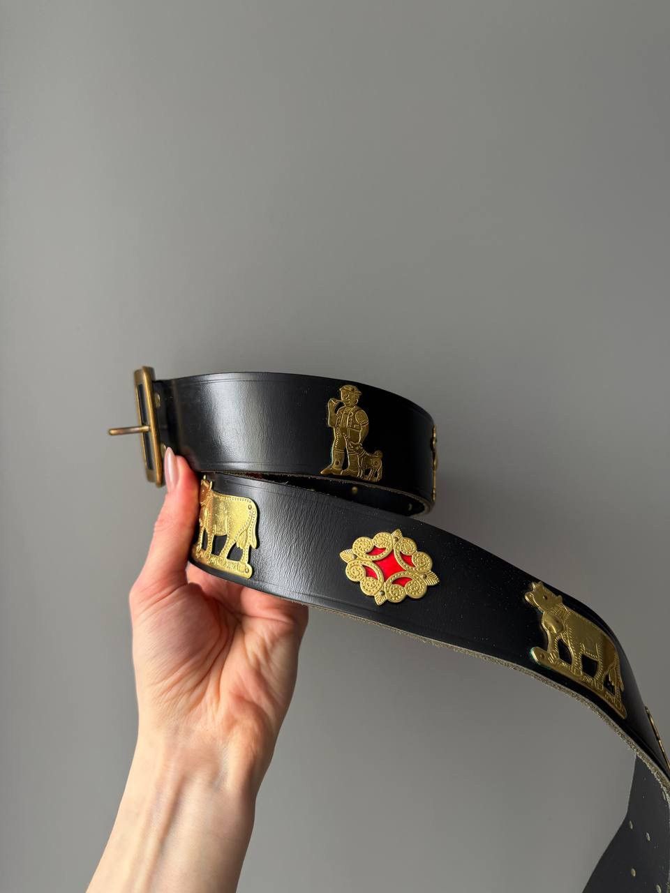 Etro ETRO Leather Belt Black 115/130 Size ONE SIZE - 9 Thumbnail