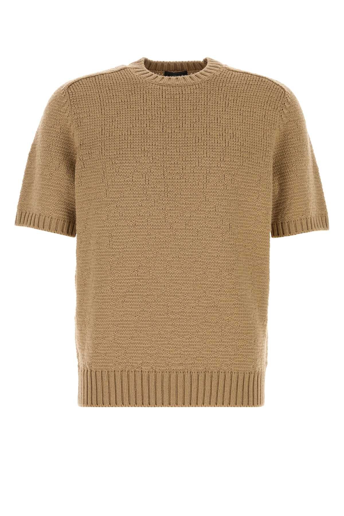 Prada Camel Wool Sweater Size US M / EU 48-50 / 2 - 1 Thumbnail