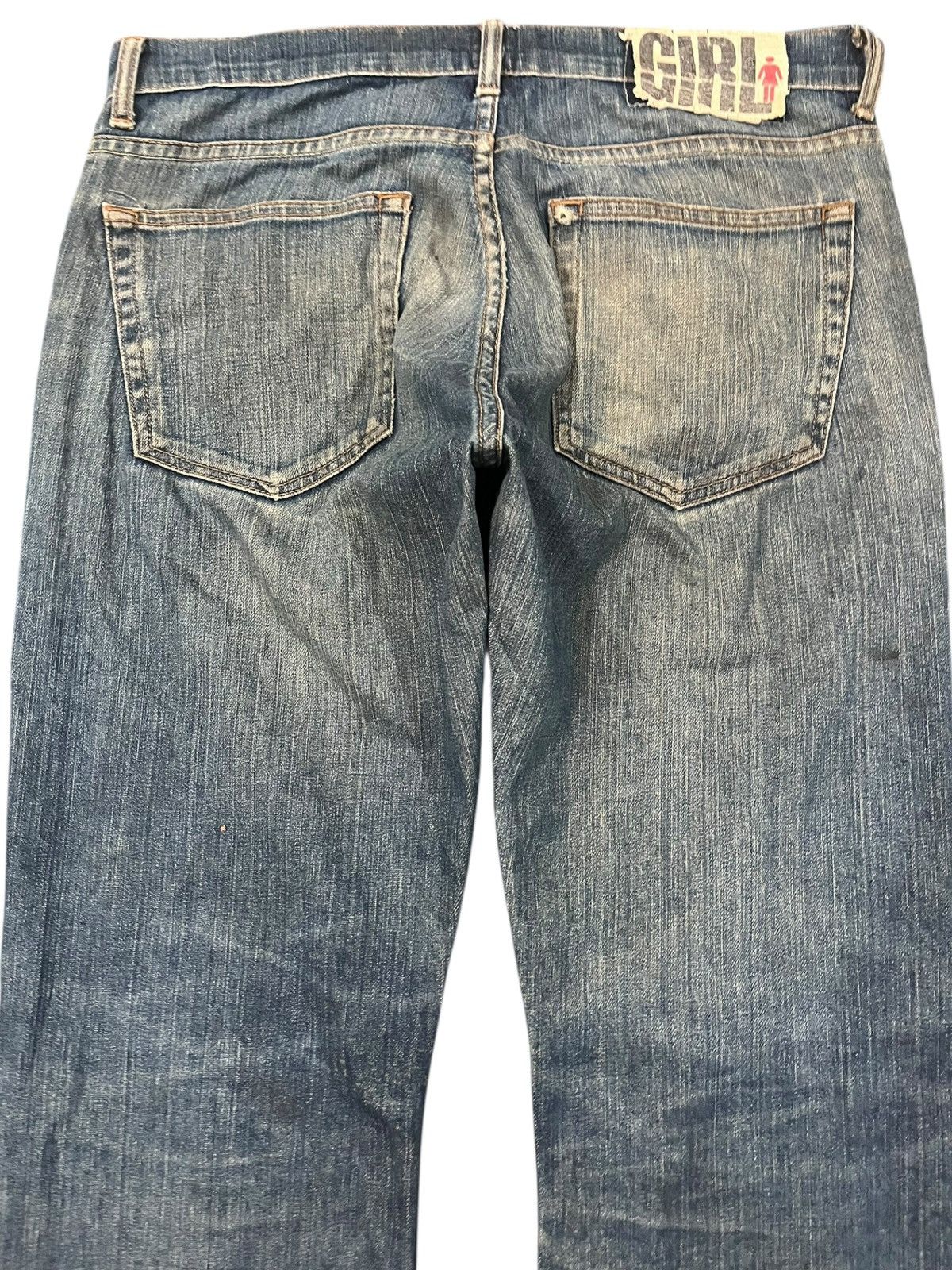 Girl Skateboards × Girls Don't Cry × X-Girl Vintage Girl Mudwash Skater Denim Size 33" - 6 Thumbnail