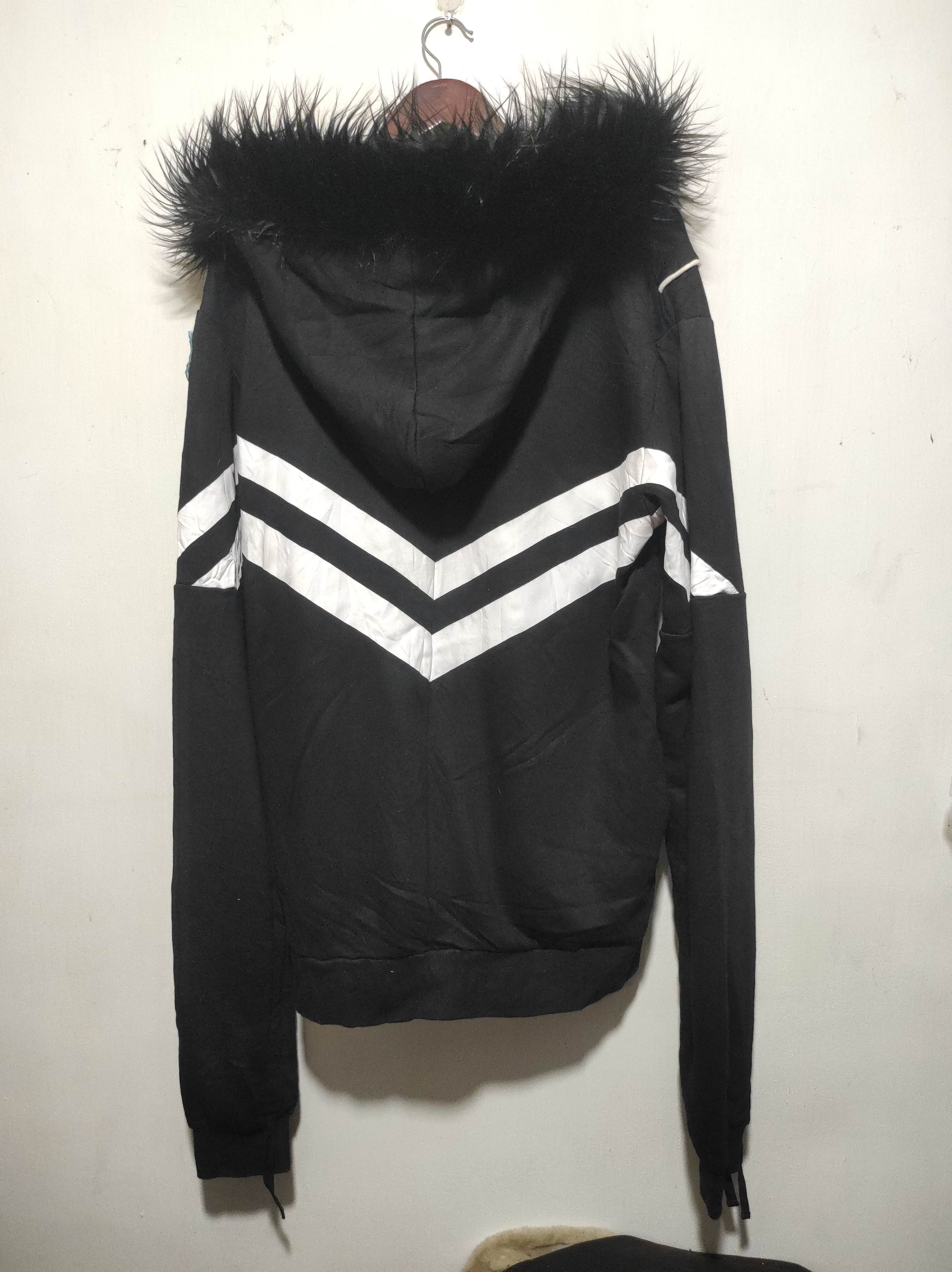 If Six Was Nine Unknow Black white Zipper Fur Hoodie LGB IfSixWasNine style Size US XL / EU 56 / 4 - 12 Thumbnail