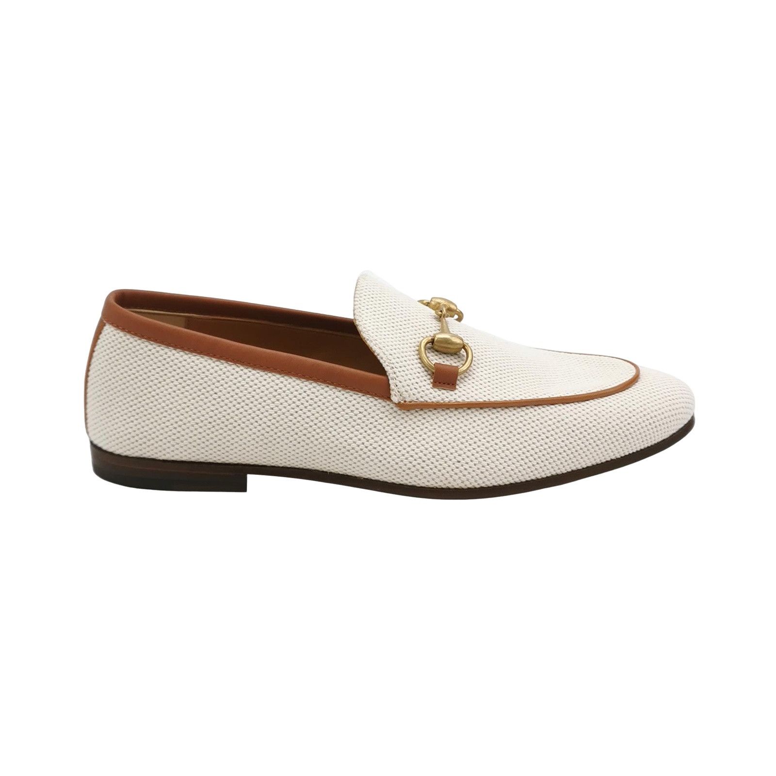 Gucci Gucci Canvas & Leather Horsebit Loafers 39 Size US 6 / EU 39 - 1 Thumbnail