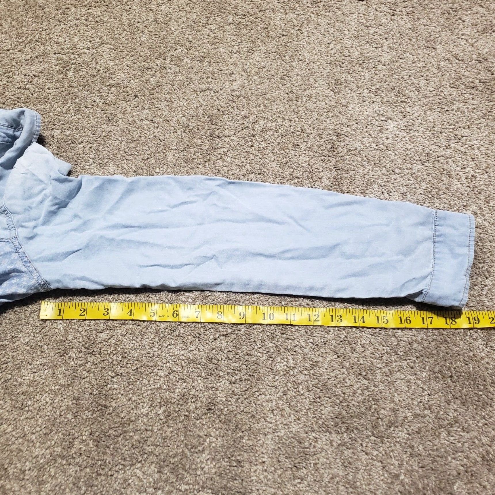 Alife Life in Progress Shirt Women's Medium Blue Button-Up Casual Long Sleeve Size M / US 6-8 / IT 42-44 - 7 Thumbnail