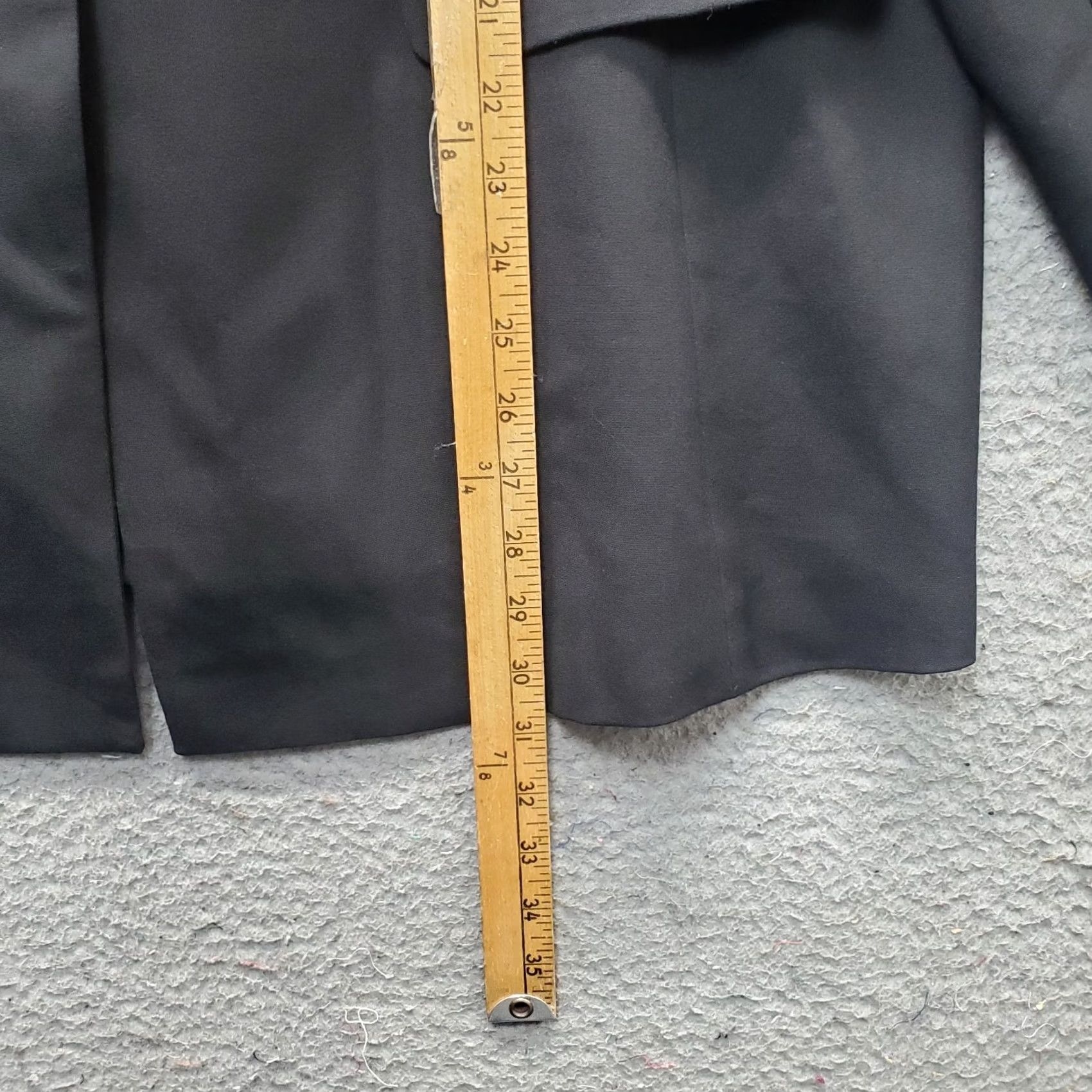 Vintage Lane Bryant Black Blazer Womens 22 Single Breasted Jetted Pockets Notch Lapel Size 3XL / US 20-22 - 3 Thumbnail