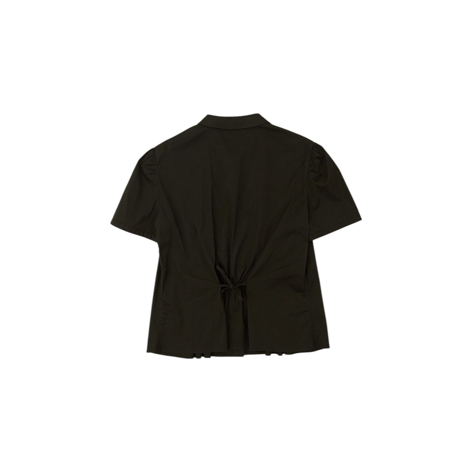 Prada S/S 2007 Black Short Sleeve Top Size L / US 10 / IT 46 - 2 Thumbnail