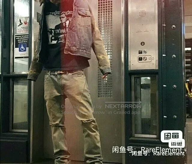 Number (N)ine Playboi Carti Distressed Black Denim Pants. Size US 30 / EU 46 - 5 Thumbnail