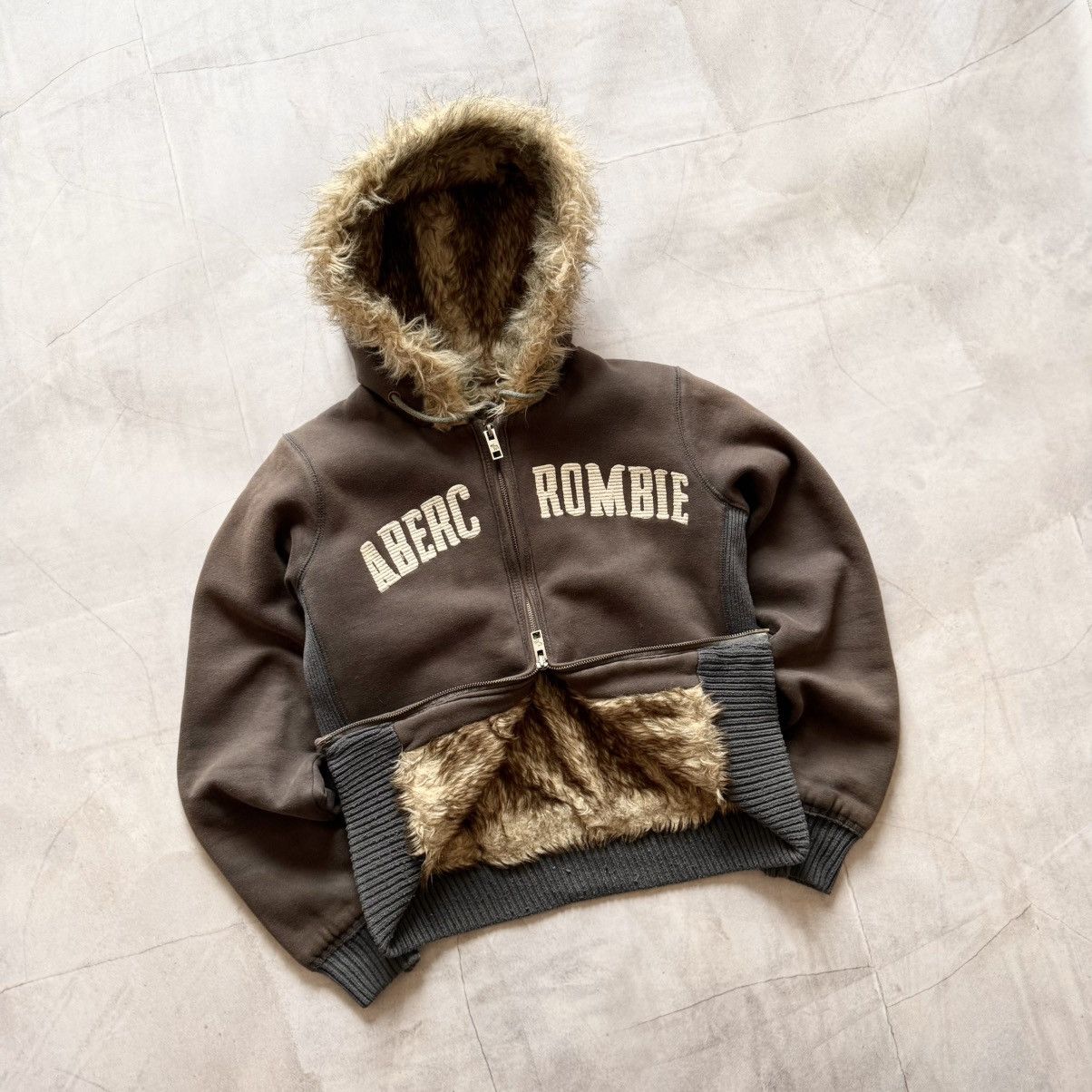 Hysteric Glamour × Undercover Abercrombie If Six Was Nine Vibe Faux Fur Zip Hoodie Jacket Size S / US 4 / IT 40 - 1 Thumbnail