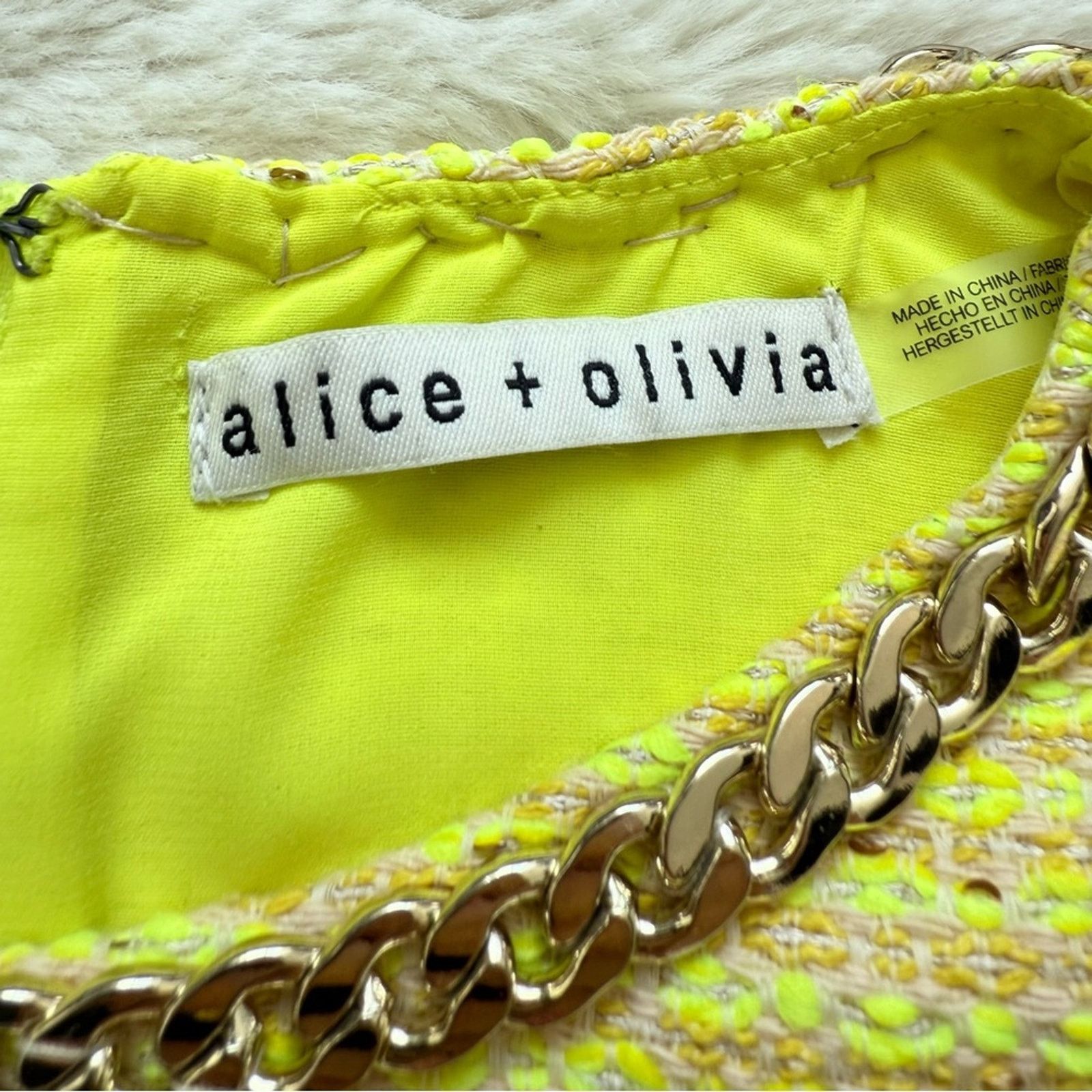 Alice + Olivia Alice+Olivia women tweed dress size 6 US Size M / US 6-8 / IT 42-44 - 6 Thumbnail