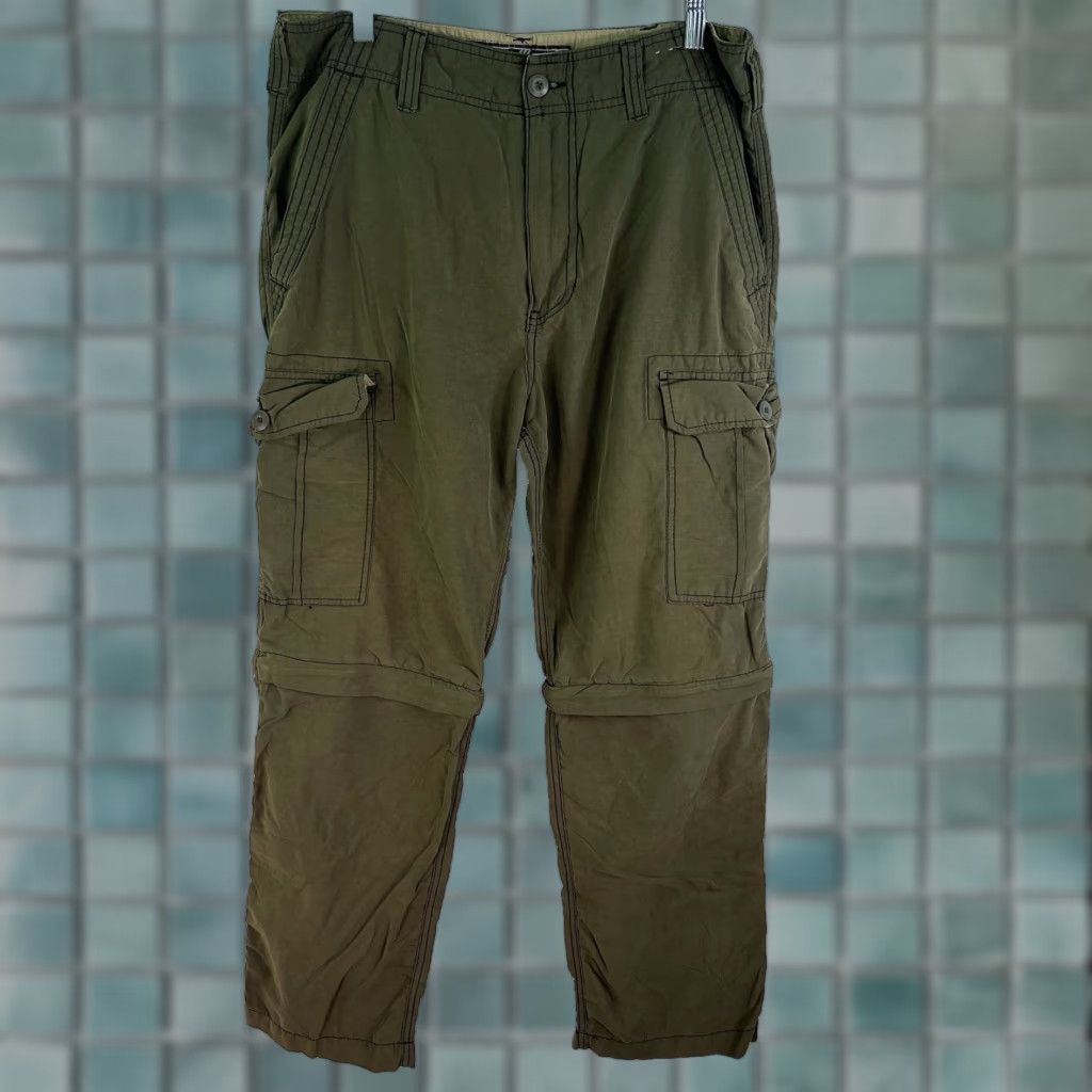 Vintage VINTAGE Wear First Cargo Pants Men Size 34 Green Rip-Stop Convertible Workwear Size US 34 / EU 50 - 1 Thumbnail