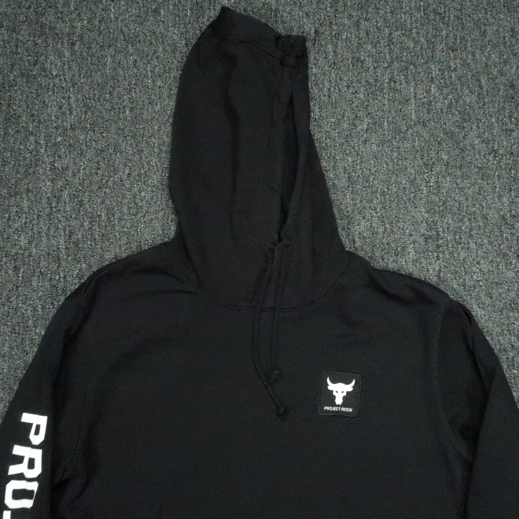 Under Armour Under Armour Hoodie Mens Large Black Project Rock Sweatshirt Pullover Graphic Size US L / EU 52-54 / 3 - 2 Thumbnail