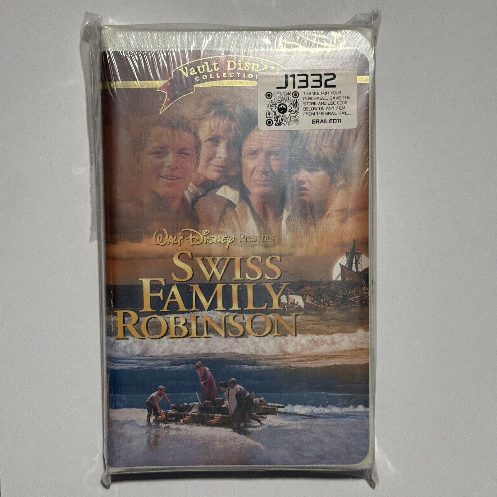 Disney Swiss Family Robinson VHS RARE Vault Disney SEALED Size ONE SIZE - 8 Thumbnail