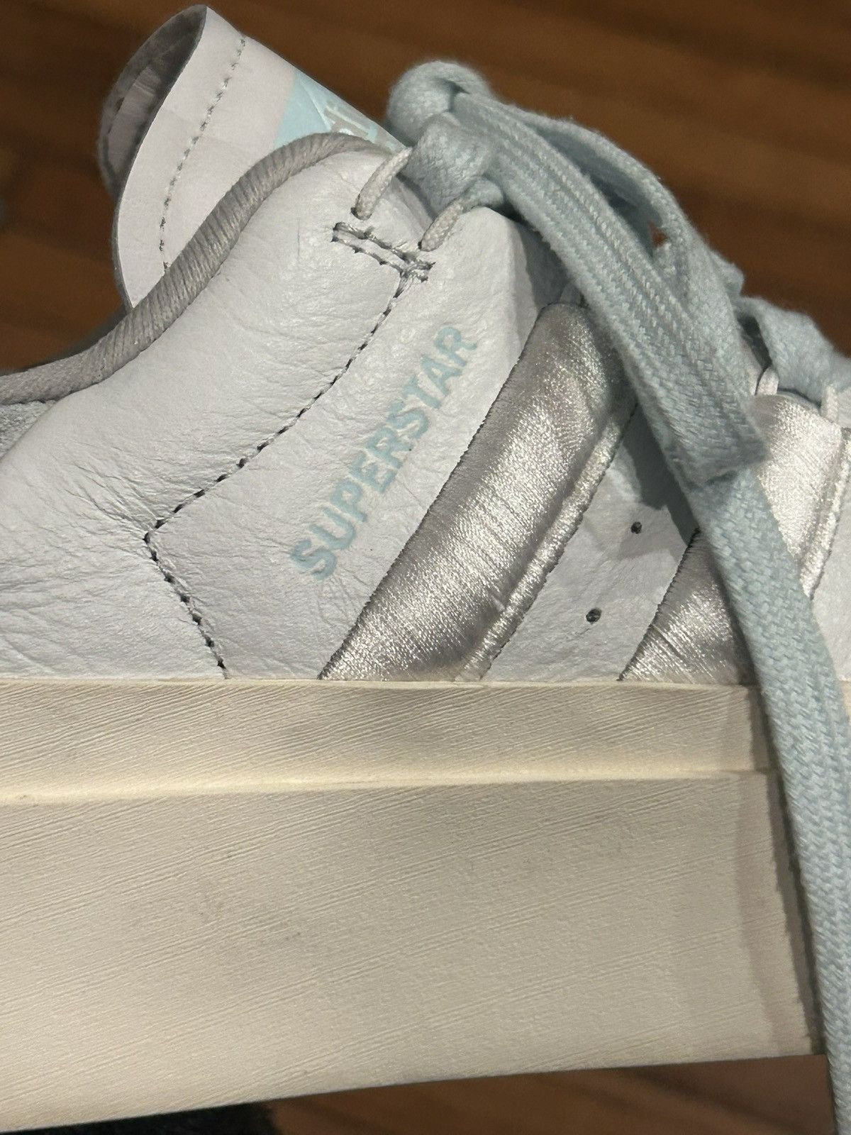 Adidas Adidas Original Superstar Bonega White Almost Blue 2022 Size US 8 / IT 38 - 9 Thumbnail