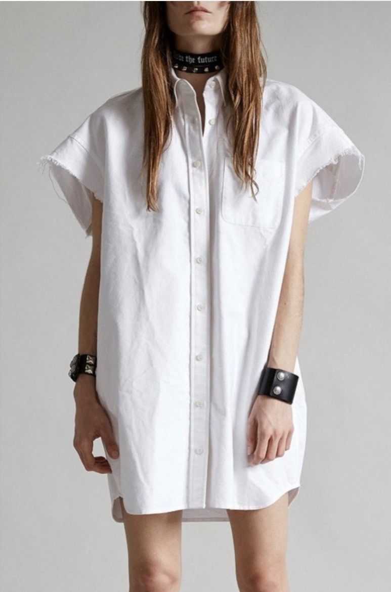 R13 Oversized Sleeveless Oxford Shirt XS Size XS / US 0-2 / IT 36-38 - 1 Thumbnail