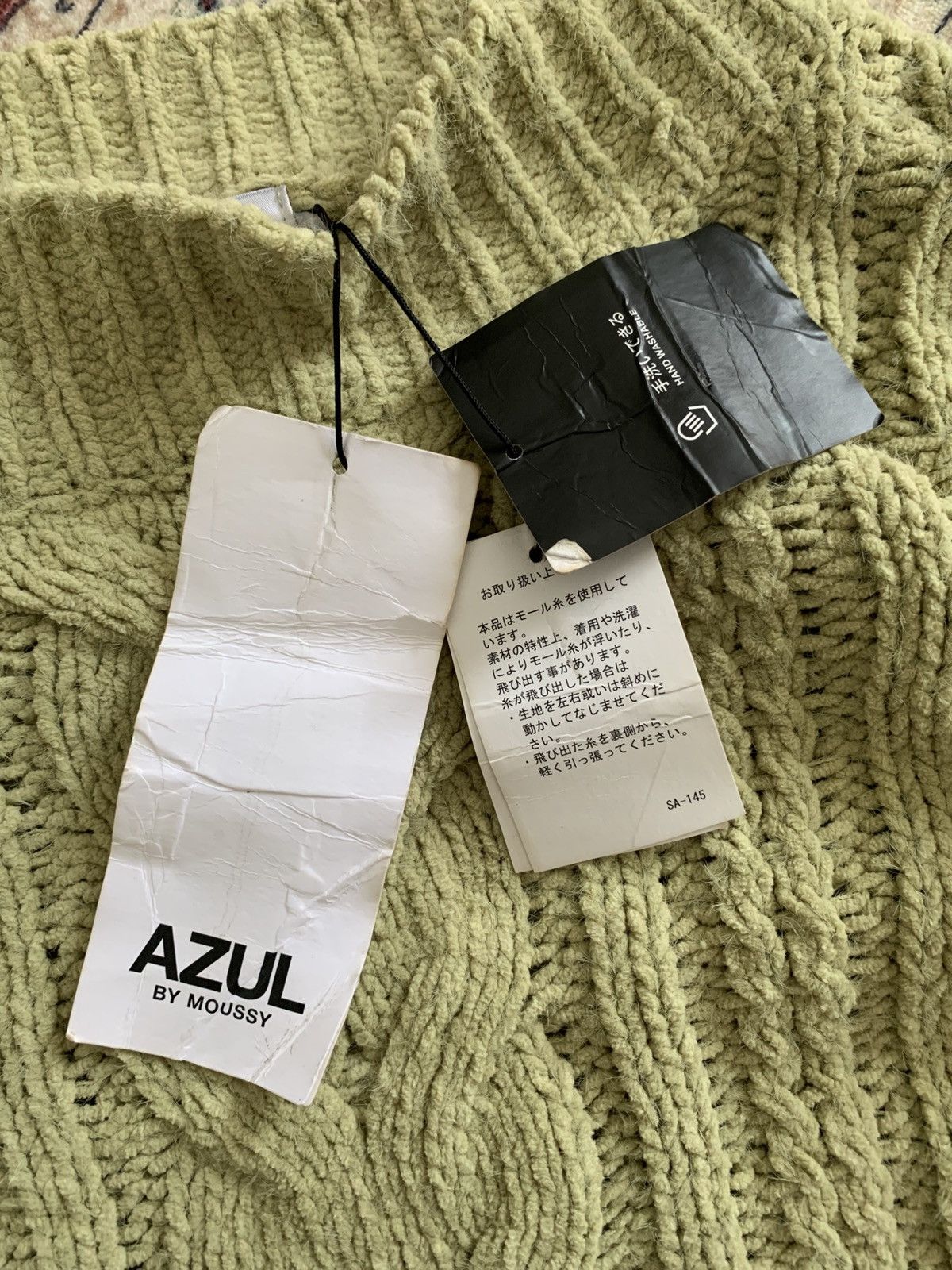 Japanese Brand Azul By Moussy Japan Cable Knitwear Size US M / EU 48-50 / 2 - 6 Thumbnail