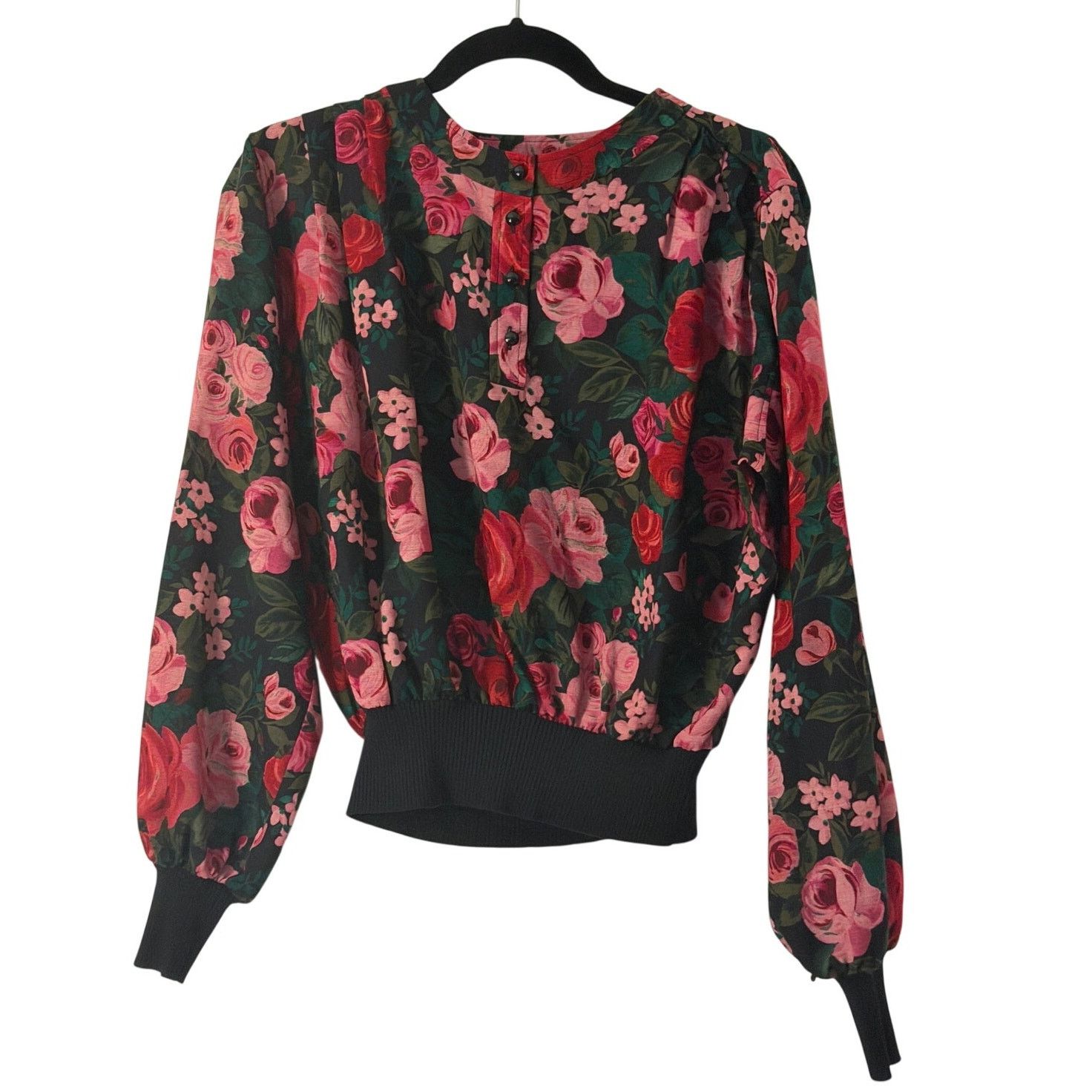 Other Vintage 80s/90s Ungaro Silk Blouse Floral Shirt Size M / US 6-8 / IT 42-44 - 1 Thumbnail