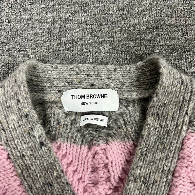 Thom Browne Thom Browne Gray powder knit cardigan Size XS / US 0-2 / IT 36-38 - 5 Thumbnail