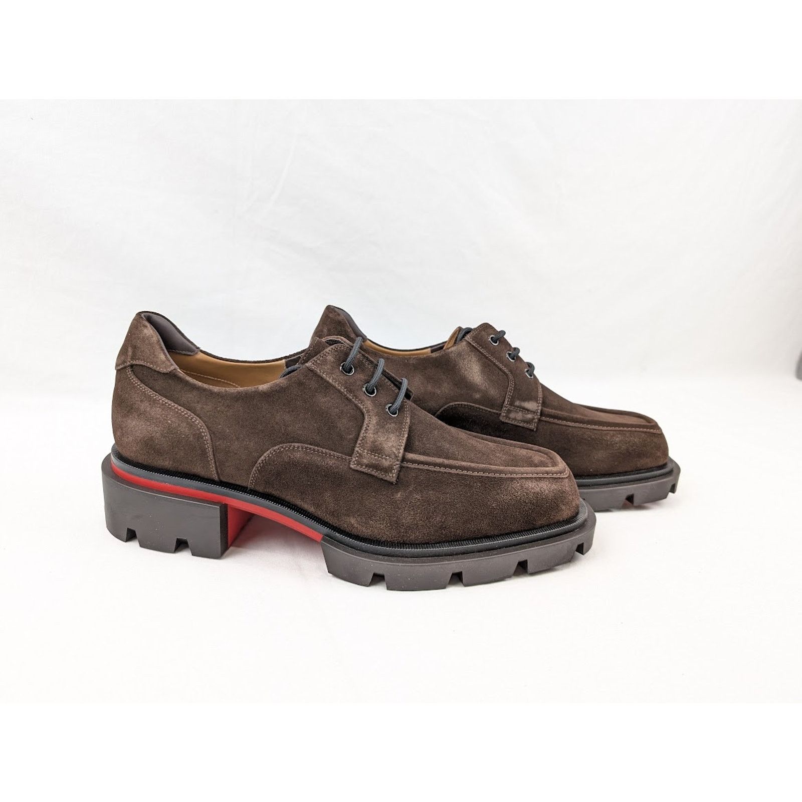 Christian Louboutin o1rshd1 Q:2 / Our Georges L Flat Shoes in Cosme / Brown Size US 10 / EU 43 - 11 Thumbnail