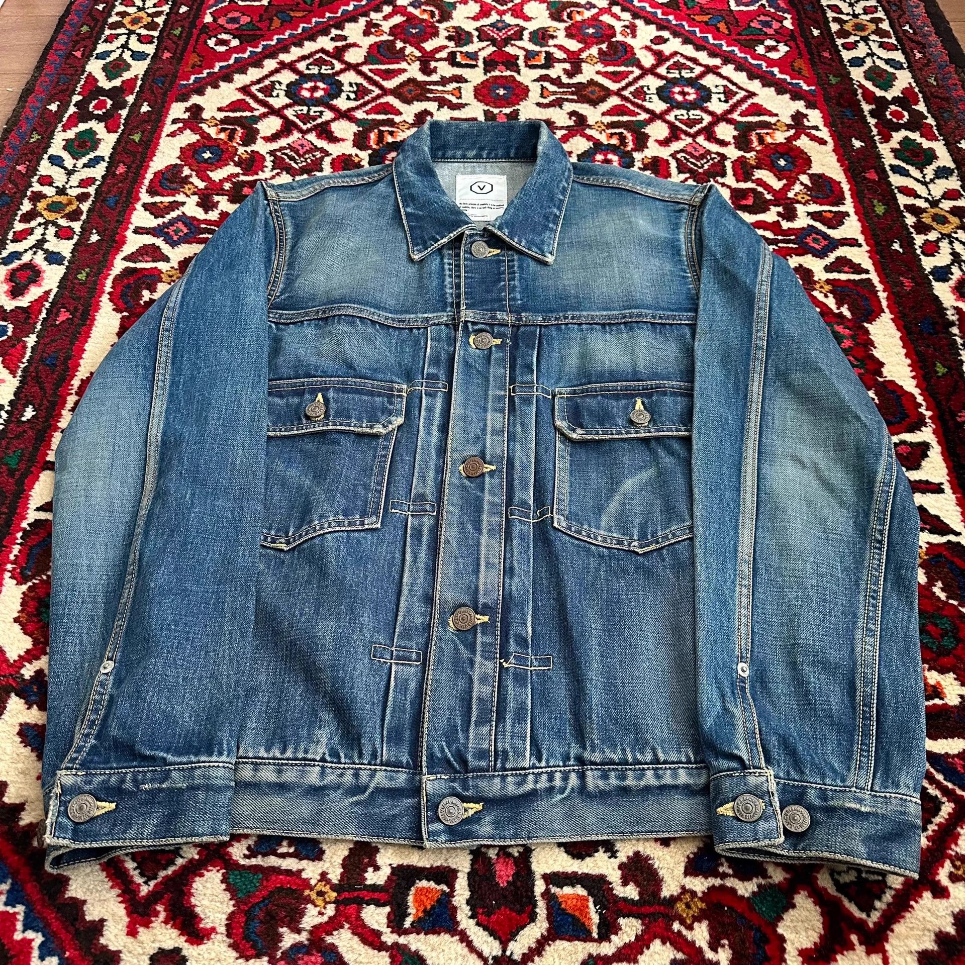 Visvim visvim 101 Initial Denim Jacket L 3 natural blue 09aw Size US L / EU 52-54 / 3 - 4 Thumbnail