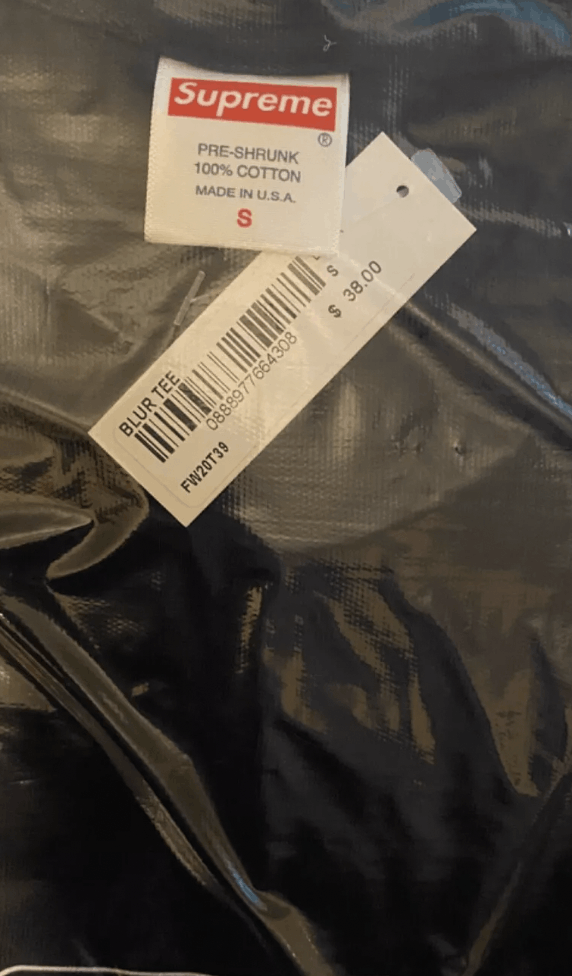Supreme NWT Supreme Blur Tee - Black - Small Size US S / EU 44-46 / 1 - 2 Thumbnail
