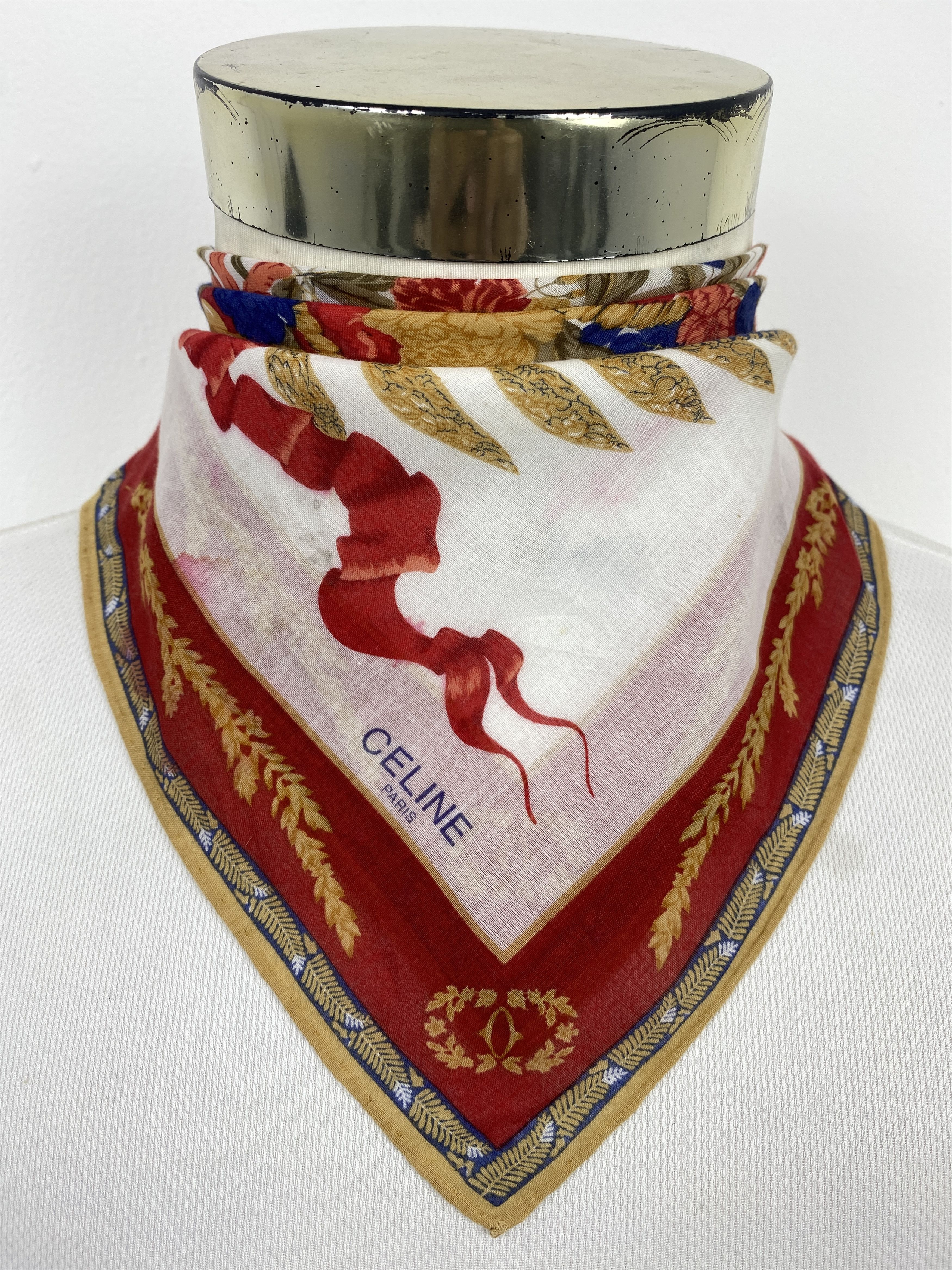 Celine Vintage Celine HandkerchIef / Neckerchief KT0302 Size ONE SIZE - 1 Thumbnail