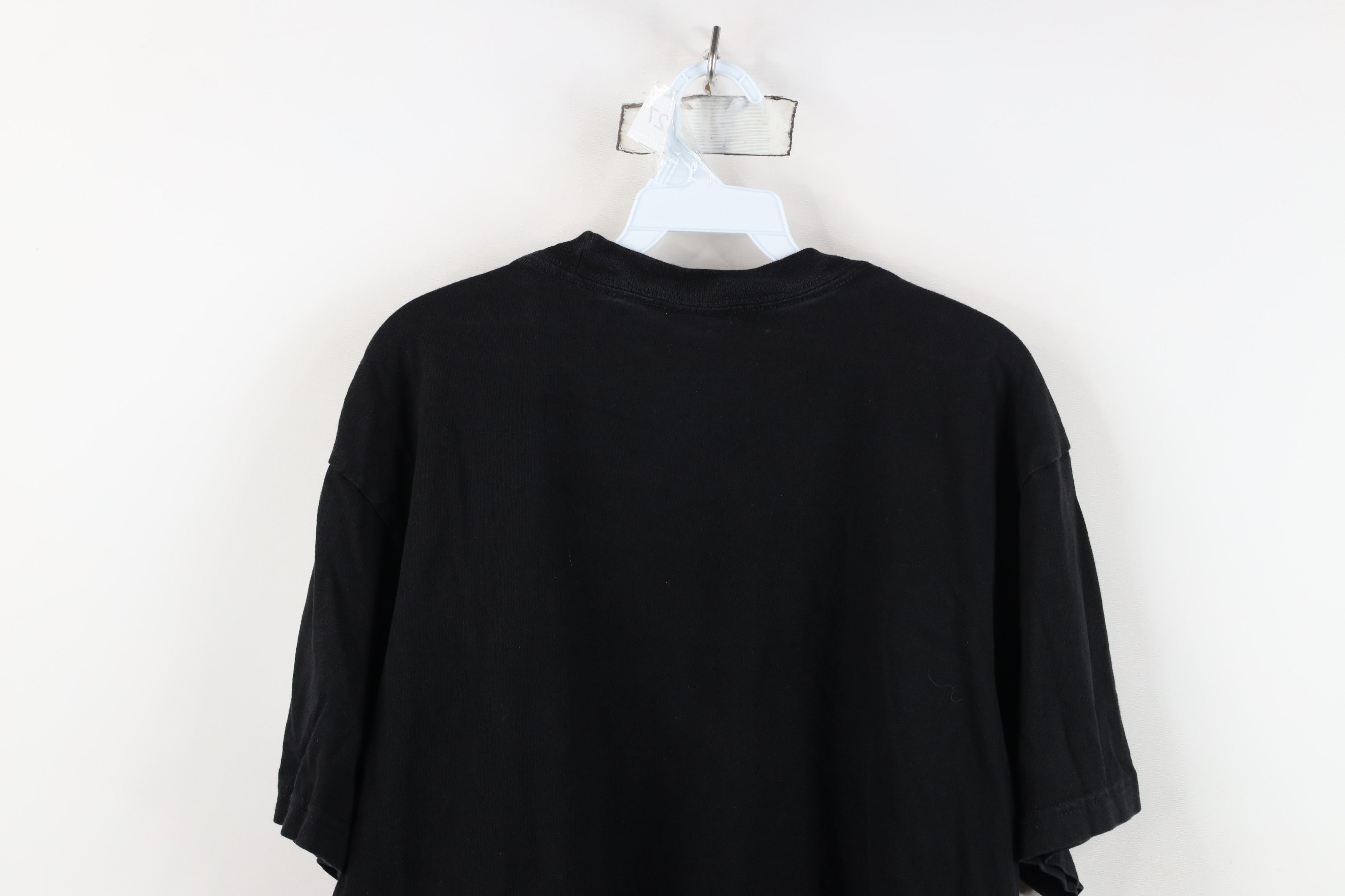 Vintage Vintage 90s Streetwear Heavyweight Cotton T-Shirt Black Size US L / EU 52-54 / 3 - 14 Thumbnail
