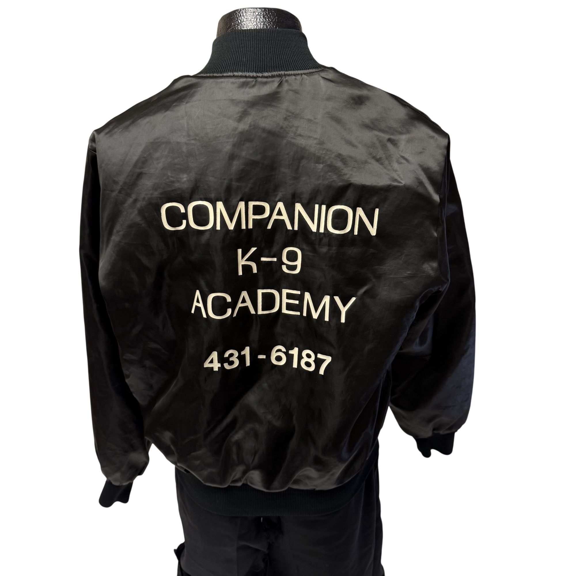 Holloway Vtg Holloway SATIN Quilted COMPANION K-9 ACADEMY Bomber Size US M / EU 48-50 / 2 - 3 Thumbnail